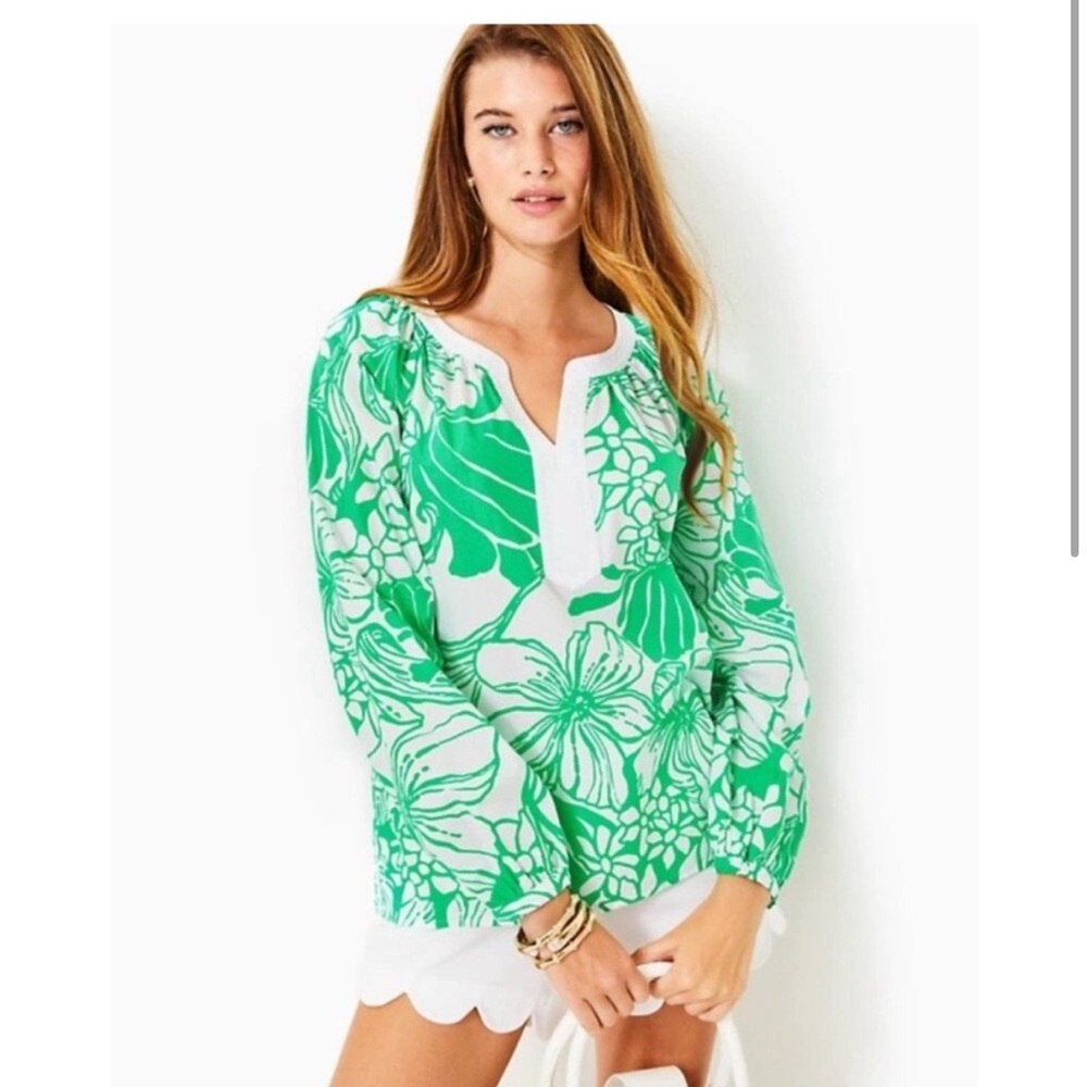 Lilly Pulitzer Camryn Tunic in Kiss My Tulips size S worn once